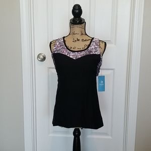 MPG Sport Bandeau Crossback Tank - NWT